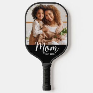 Foto Mama Gegründetes Datum Lustige Schrift auf Sc Pickleball Schläger
