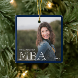 Foto MBA Grad Name Blue Abschluss Keramikornament
