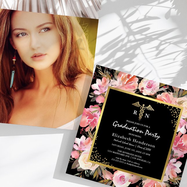 Foto Medical Nursing School Abschluss Einladung (Von Creator hochgeladen)