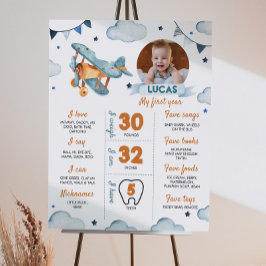 Foto Meilenstein-Poster für das Flugzeug Poster