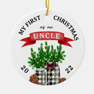 Foto meine ersten Weihnachten als Onkel Keramik Ornament