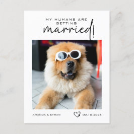 Foto Meine Menschen heiraten Save the Date Ankündigungspostkarte