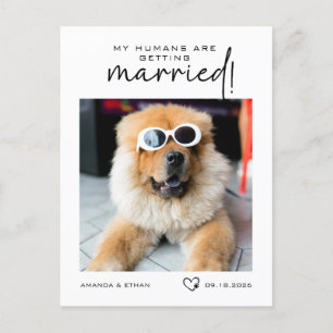 Foto Meine Menschen heiraten Save the Date Ankündigungspostkarte