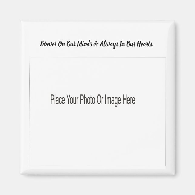 Foto-Memorial anpassen Magnet (Vorne)