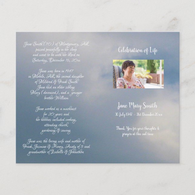 Foto Memorial Beerdigung Orden des Dienstprogramms (Vorderseite)