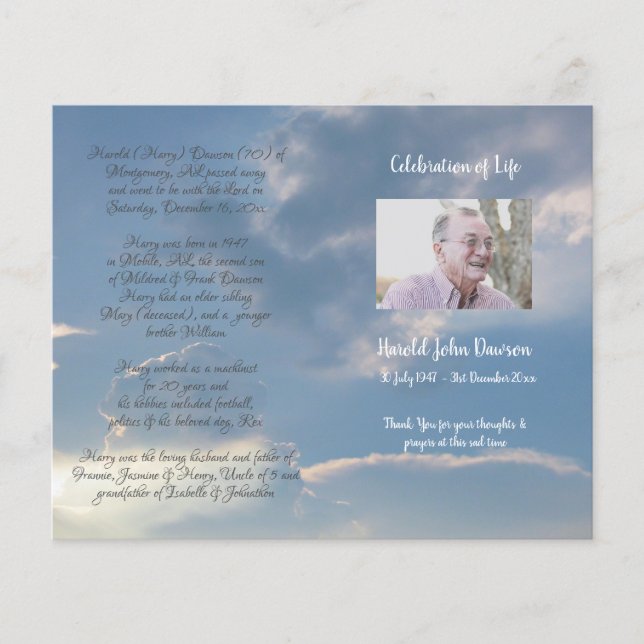 Foto Memorial Beerdigung Orden des Dienstprogramms (Vorderseite)