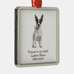 Foto-Memorial Keepake-Dog Ornament Aus Metall