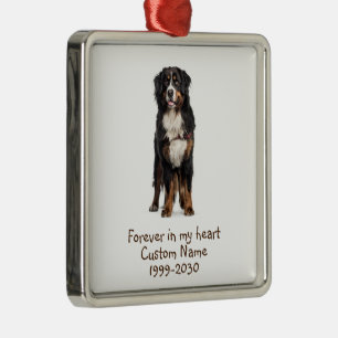 Foto-Memorial Keepake-Dog Ornament Aus Metall