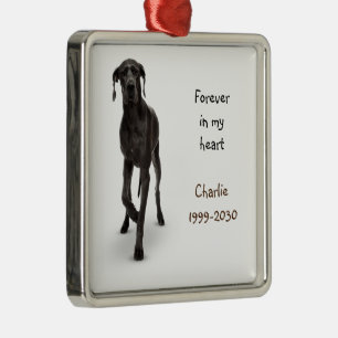 Foto-Memorial Keepake Pet Hund Ornament Aus Metall