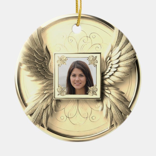 Foto-Memorial Keramik Ornament (Vorne)