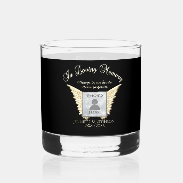 Foto-Memorial Whiskyglas (Vorderseite)