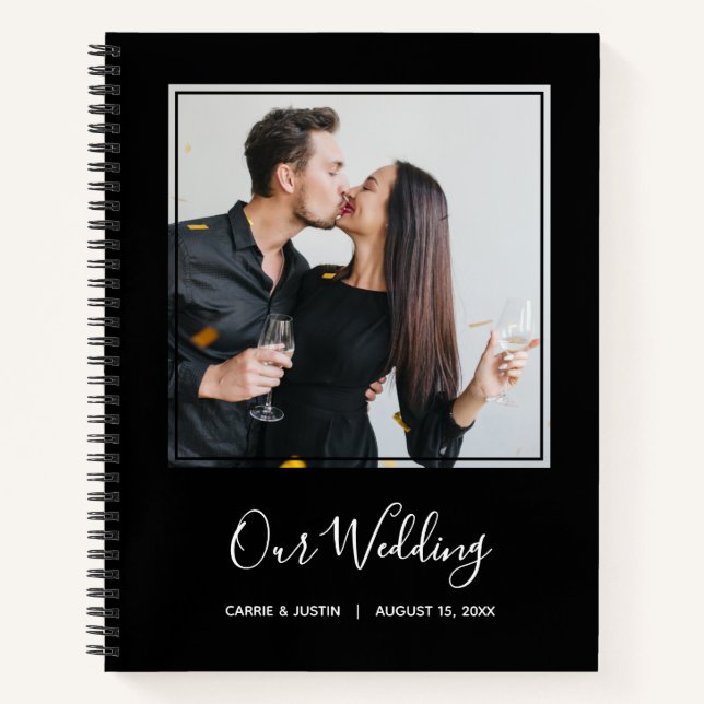 Foto Message Wedding Guest Book Notizbuch (Vorderseite)