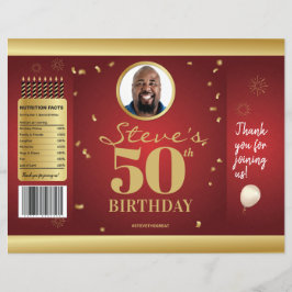 Foto Milestone Geburtstag Chip Bag Wrappers