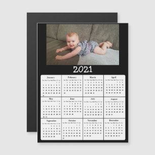 Foto Mini 2021 Kalender Magneteinladung