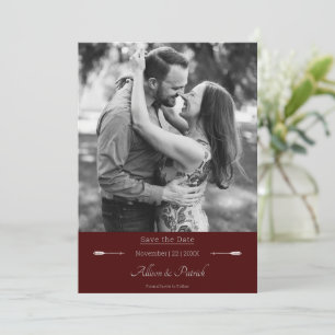 Foto Minimalistische Pfeile   Rot Save The Date