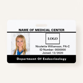 Foto mit Barcode-ID für Krankenhäuser Medizinische Ausweis