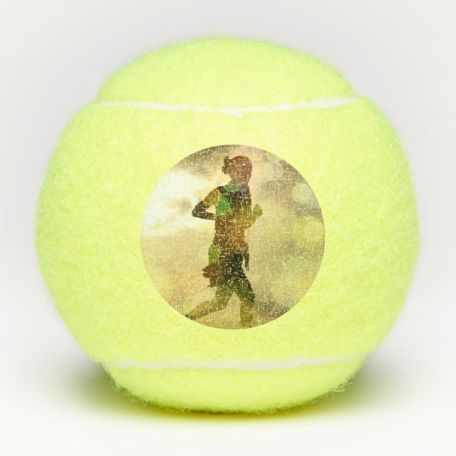Foto mit benutzerdefiniertem Drucker Tennisbälle (Vorderseite)