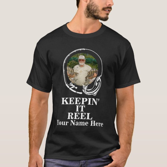Foto mit benutzerdefinierter Kreisseite behalte An T-Shirt (Vorderseite)