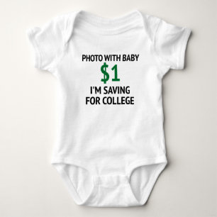 Foto mit Bodysuit des Baby-$1 Baby Strampler