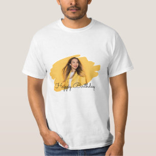 Foto mit eigener Marke Happy Birthday T - Shirt