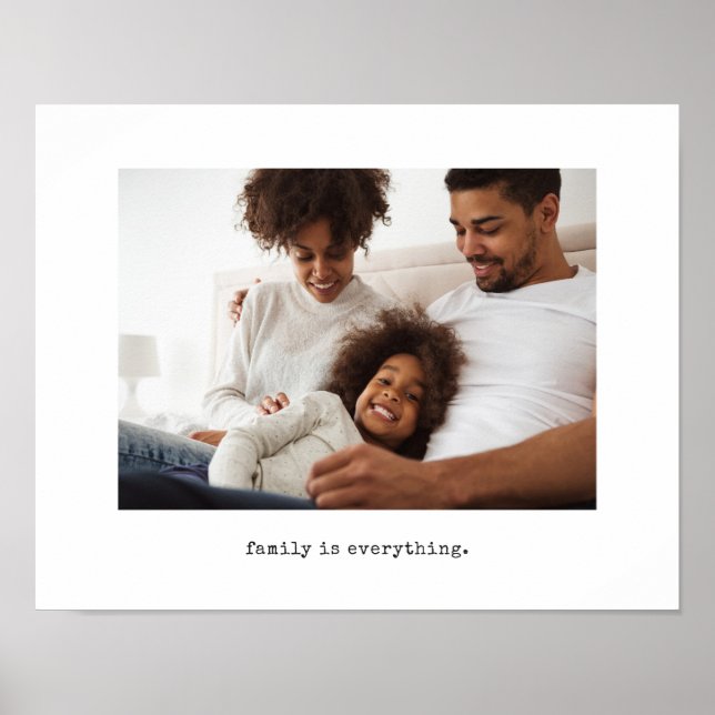 Foto mit einfacher Schreibmaschine Poster (Vorne)