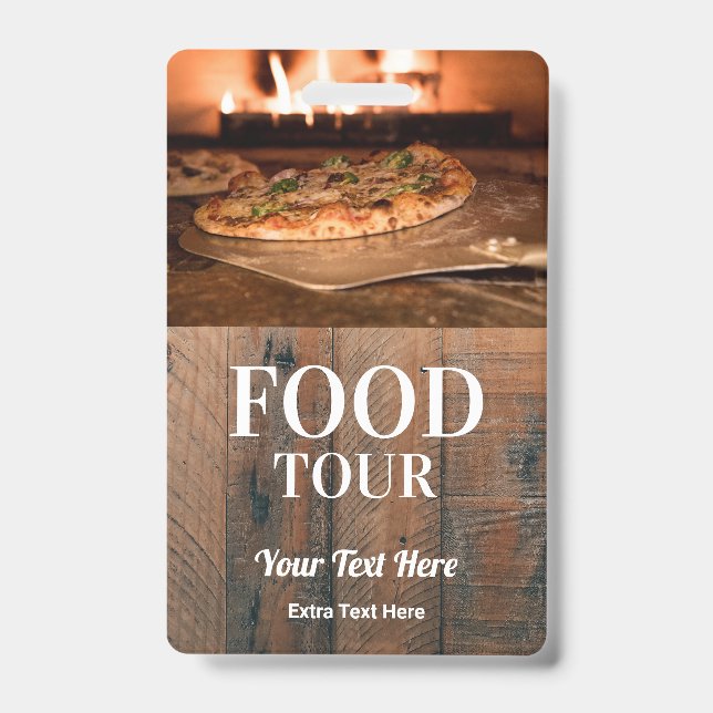 Foto mit Food Tour und Logo Ausweis (Front)