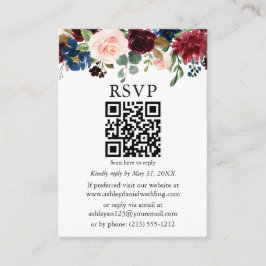 Foto mit gemischtem Wasser Hochzeit QR-UAWG Begleitkarte