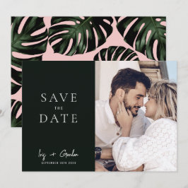 Foto mit grüner Hochzeit in Urlaubsort Save the Da Date