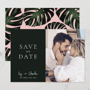 Foto mit grüner Hochzeit in Urlaubsort Save the Da Date