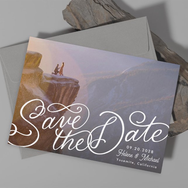 Foto mit Handschrift Save The Date (Von Creator hochgeladen)