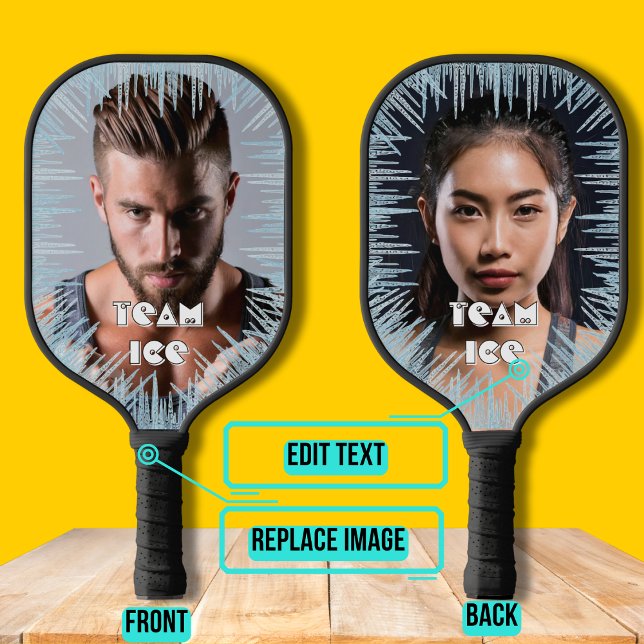Foto mit Icicles Pickleball Paddle (Please enjoy our design and see the others in the collection.)