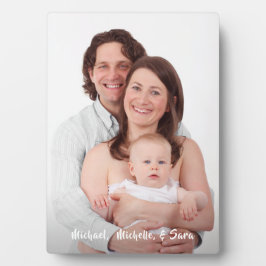 Foto mit neuem Namen Vorlagenskripttext Fotoplatte