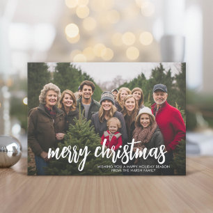 Foto mit riesigem FROHES Weihnachten  - Rot Grün K