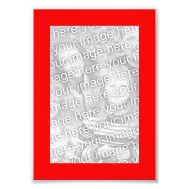 Foto mit rotem 12x18 (Vorne)