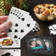 Foto mit Schwarz-Polka-Dotrahmen und individuelles Spielkarten (In Situ)