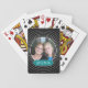 Foto mit Schwarz-Polka-Dotrahmen und individuelles Spielkarten (Rückseite)