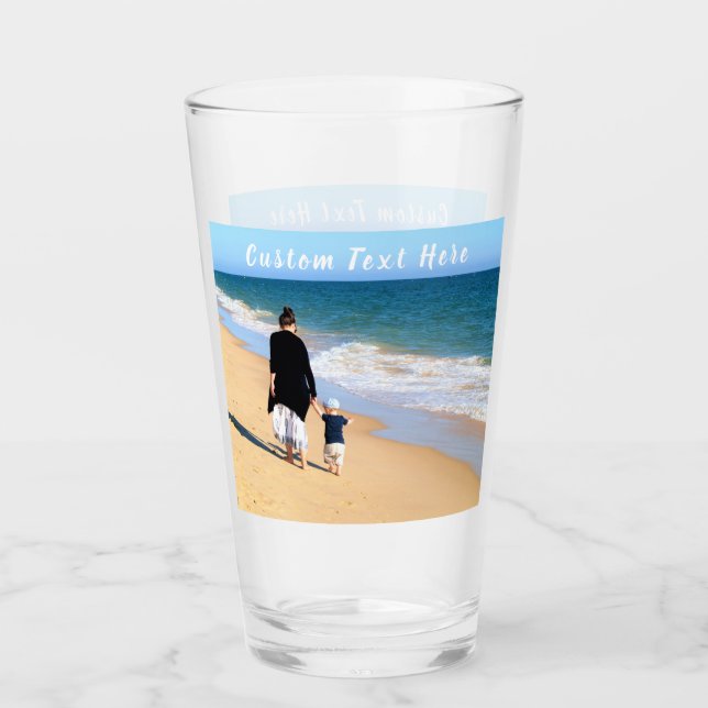 Foto mit Text anpassen Glas (Vorderseite)