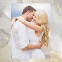 FOTO MIT VELLUM WEDING EINLADUNG