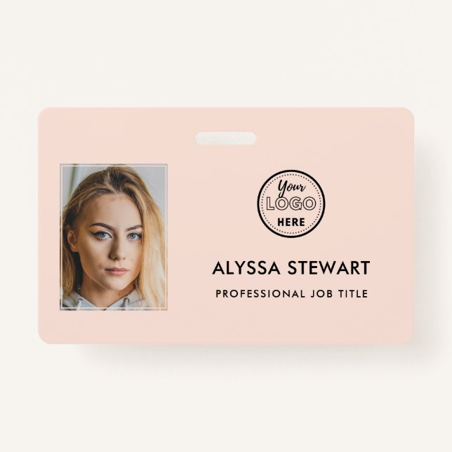 Foto Mitarbeiter Business-ID Roush rosa Personalna Ausweis (Vorderseite)