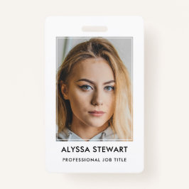 Foto Mitarbeiter Business ID Whitestaff Abzeichen Ausweis