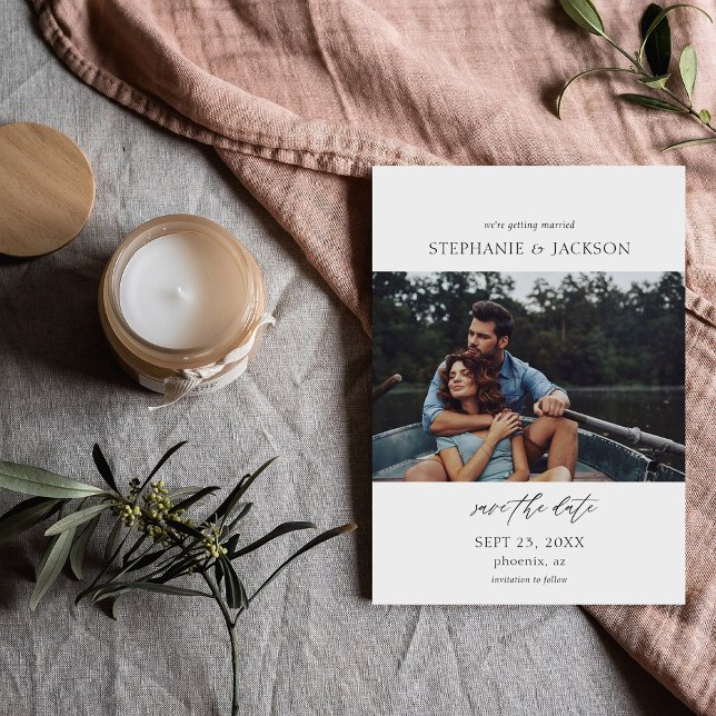 Foto Modern H Pano Save the Date Einladung (Von Creator hochgeladen)