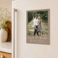 Foto Modern Save the Date Tan