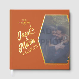 Foto Modern Wedding Foil Gästebuch hinzufügen