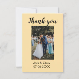 Foto Moderne, schlichte Hochzeit danke