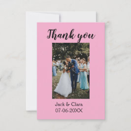 Foto Moderne, schlichte Hochzeit danke