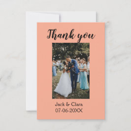 Foto Moderne, schlichte Hochzeit danke