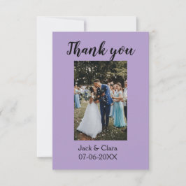 Foto Moderne, schlichte Hochzeit danke