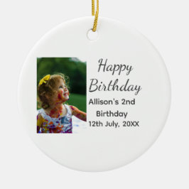 Foto Moderner Klassiker hinzufügen Name Datum Gebu Keramik Ornament