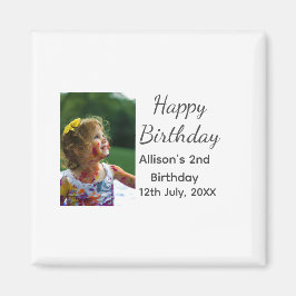 Foto Moderner Klassiker hinzufügen Name Datum Gebu Magnet