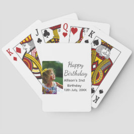 Foto Moderner Klassiker hinzufügen Name Datum Gebu Spielkarten